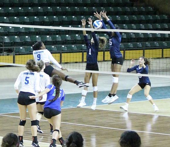 Cougar Volleyball's Defense Stifles Victoria For Their 12th Win of Season